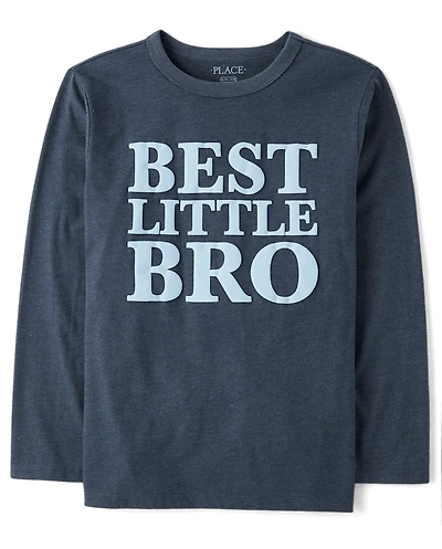 Boys Best Little Bro Graphic Tee