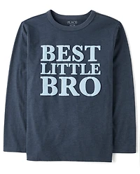 Boys Best Little Bro Graphic Tee