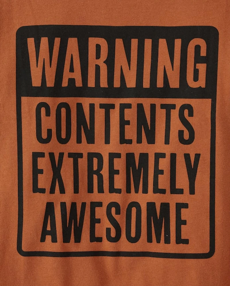 Boys Awesome Contents Graphic Tee