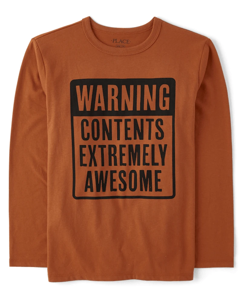 Boys Awesome Contents Graphic Tee
