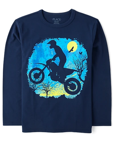 Boys Biker Graphic Tee