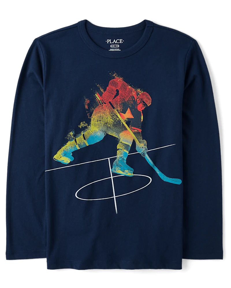 Boys Hockey Graphic Tee