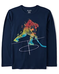 Boys Hockey Graphic Tee