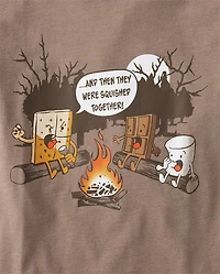 T-shirt graphique Camping Smores pour garçon