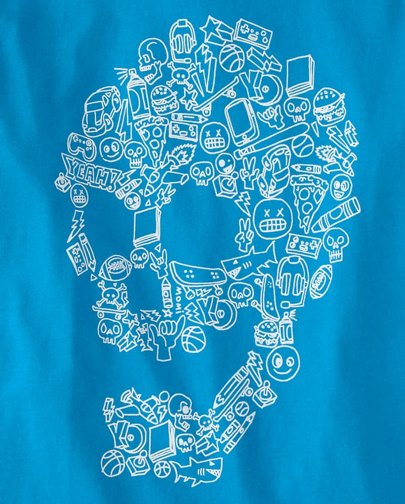 Boys Icon Skull Graphic Tee