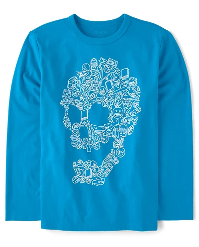 Boys Icon Skull Graphic Tee