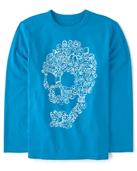 Boys Icon Skull Graphic Tee