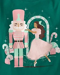 Girls Christmas Nutcracker Graphic Tee
