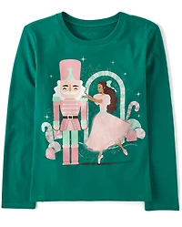 Girls Christmas Nutcracker Graphic Tee