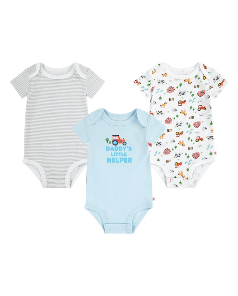 Baby Boys Huggies™ Truck Bodysuit 3-Pack