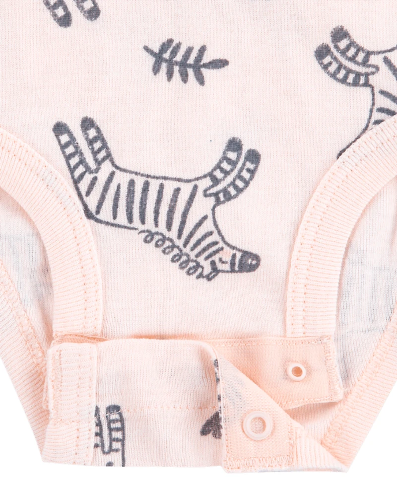 Baby Girls Huggies™ Zebra Bodysuit 3-Pack