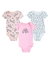 Baby Girls Huggies™ Zebra Bodysuit 3-Pack