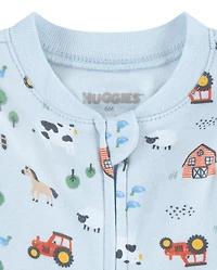 Baby Boys Huggies™ Farm Animal Footed Coverall