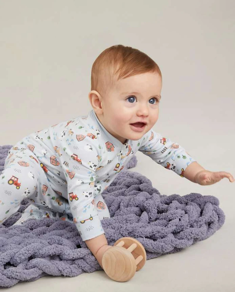 Baby Boys Huggies™ Farm Animal Footed Coverall