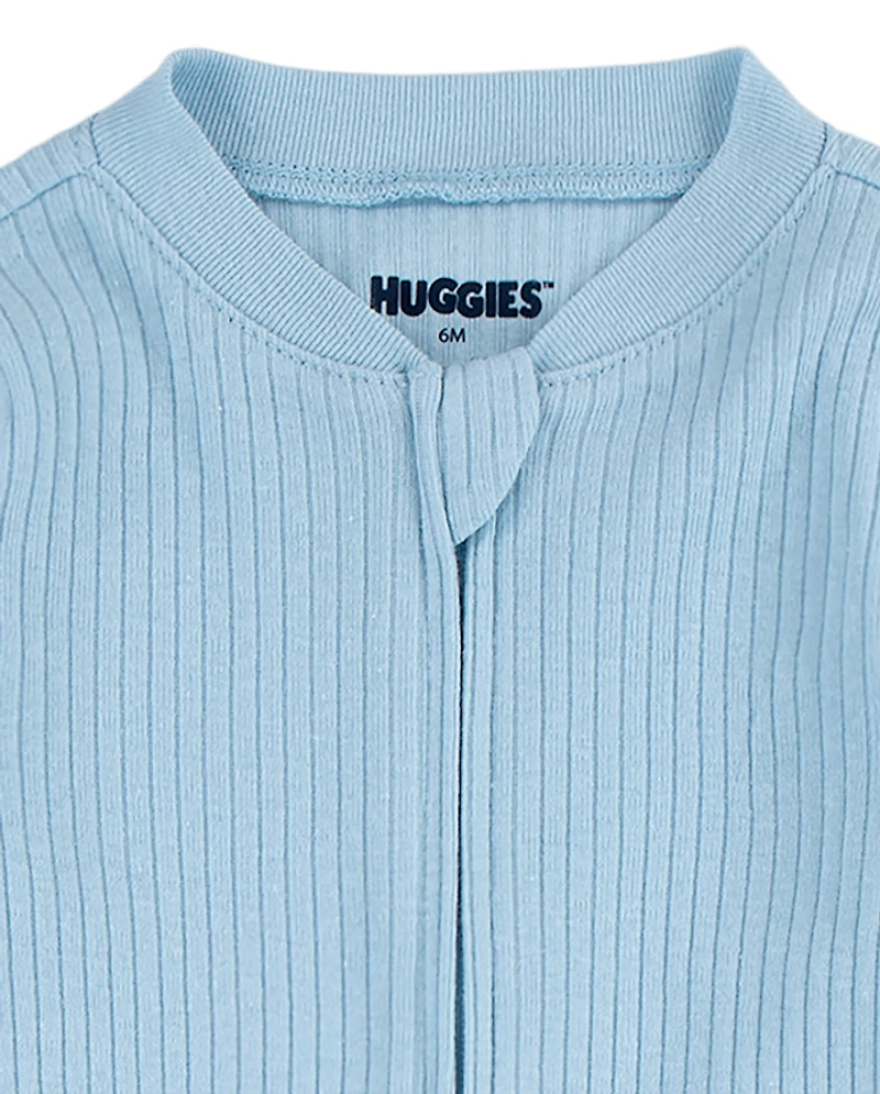 Baby Boys Huggies™ Ribbed Footed Coverall