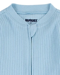 Baby Boys Huggies™ Ribbed Footed Coverall