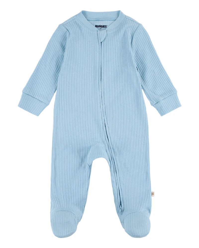 Baby Boys Huggies™ Ribbed Footed Coverall