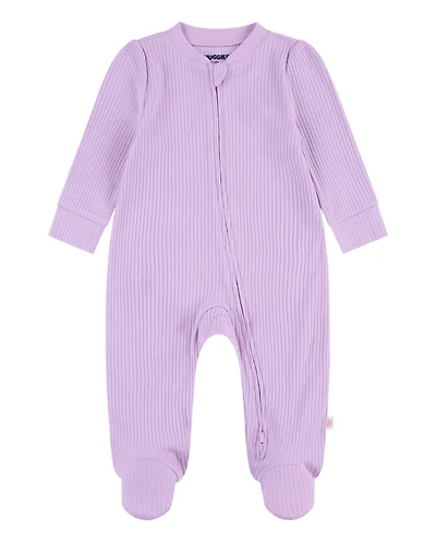 Baby Girls Huggies™ Ribbed Footed Coverall