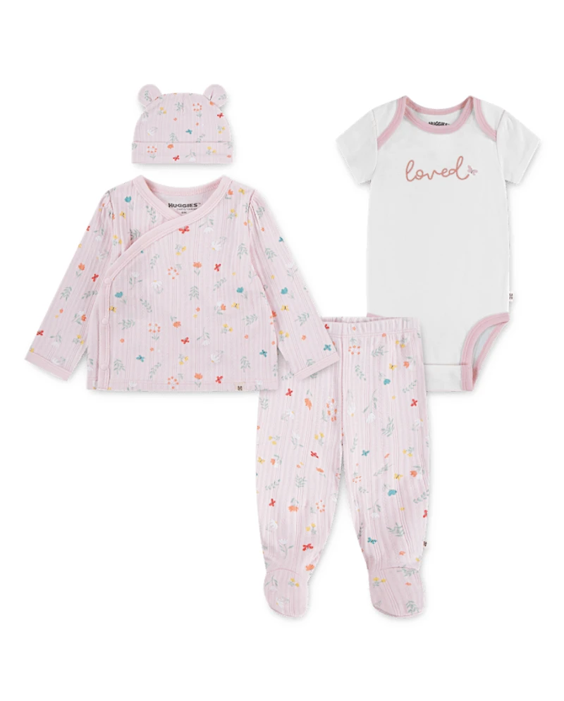 Baby Girls Huggies™ Butterfly 4-Piece Take Me Home Set