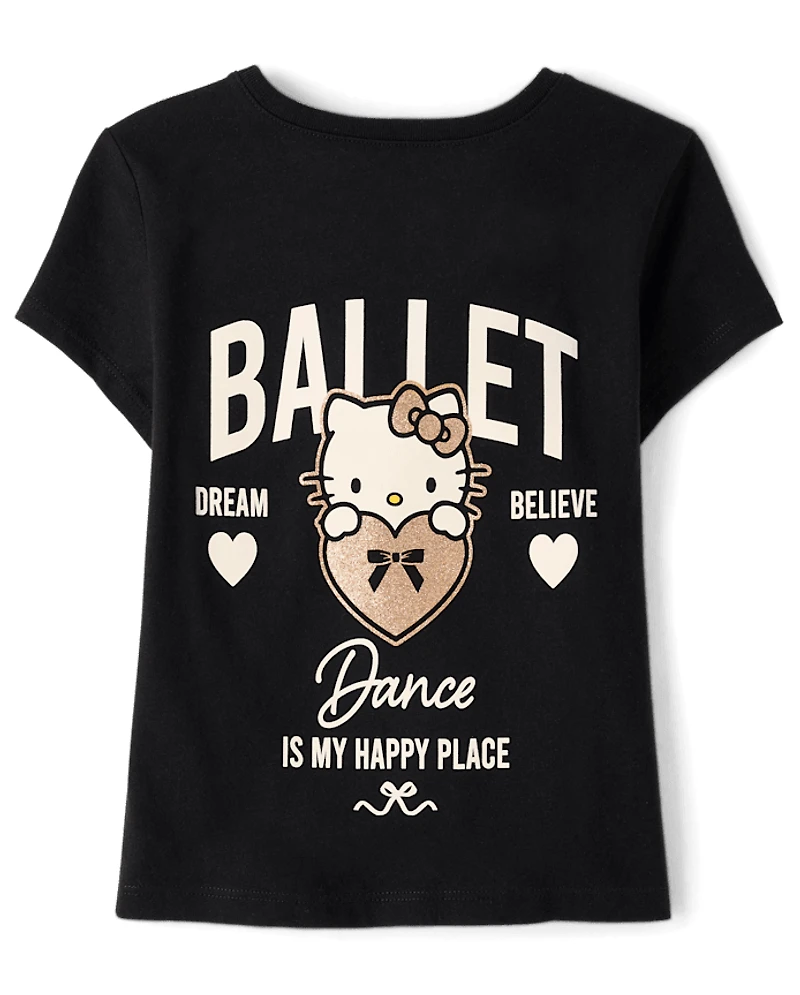 Girls Hello Kitty® Glitter Dance Baby Tee