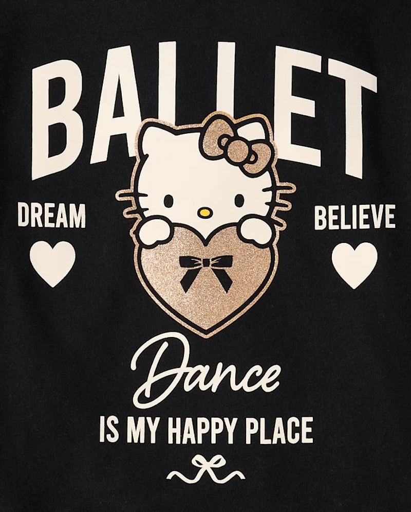 Girls Hello Kitty® Glitter Dance Baby Tee