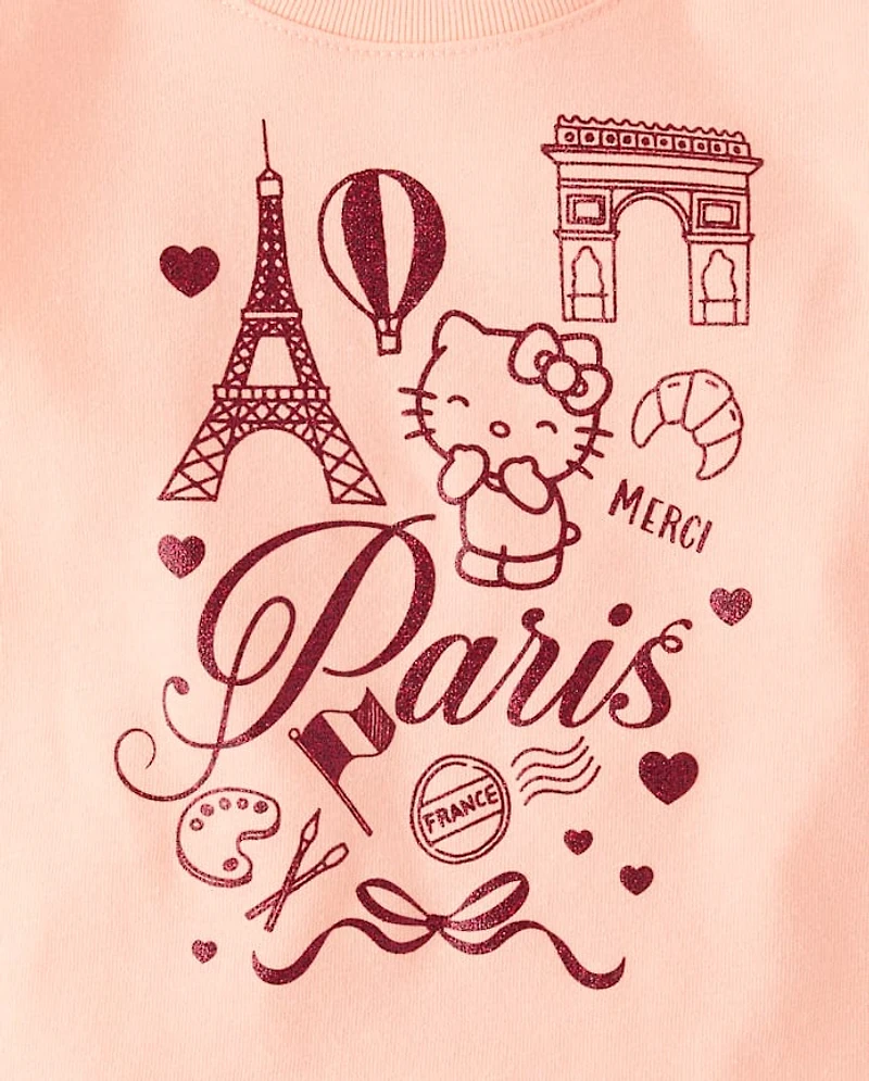 Toddler Girls Hello Kitty® Glitter Paris Baby Tee