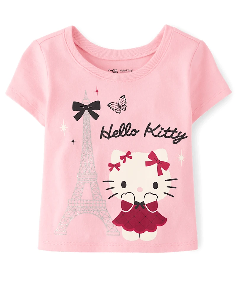 T-shirt bébé Hello Kitty® pailleté Tour Eiffel pour petite fille