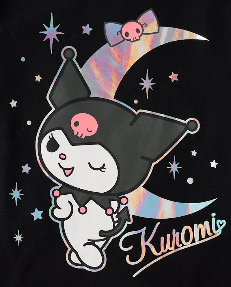 Girls Kuromi™ Holographic Moon Graphic Tee