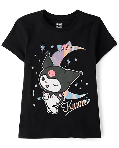 Girls Kuromi™ Holographic Moon Graphic Tee