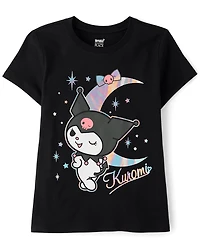 Girls Kuromi™ Holographic Moon Graphic Tee