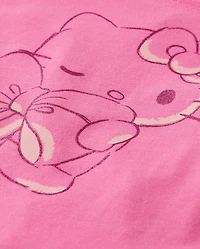 Girls Hello Kitty® Glitter Bow Baby Tee