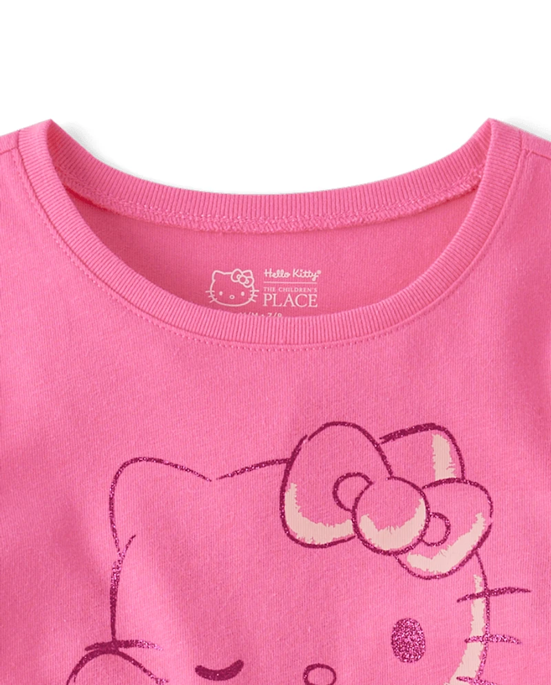 T-shirt bébé Hello Kitty® à nœud pailleté pour fille
