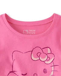 T-shirt bébé Hello Kitty® à nœud pailleté pour fille