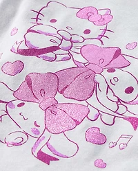 Girls Hello Kitty® And Friends Glitter Bow Baby Tee