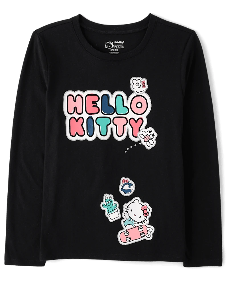 T-shirt graphique Hello Kitty® à paillettes pour fille