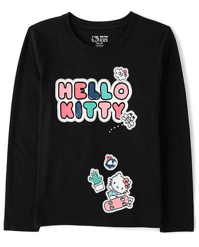 T-shirt graphique Hello Kitty® à paillettes pour fille