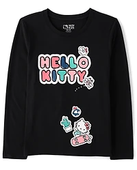 T-shirt graphique Hello Kitty® à paillettes pour fille