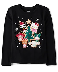 Girls Hello Kitty® And Friends Holiday Graphic Tee