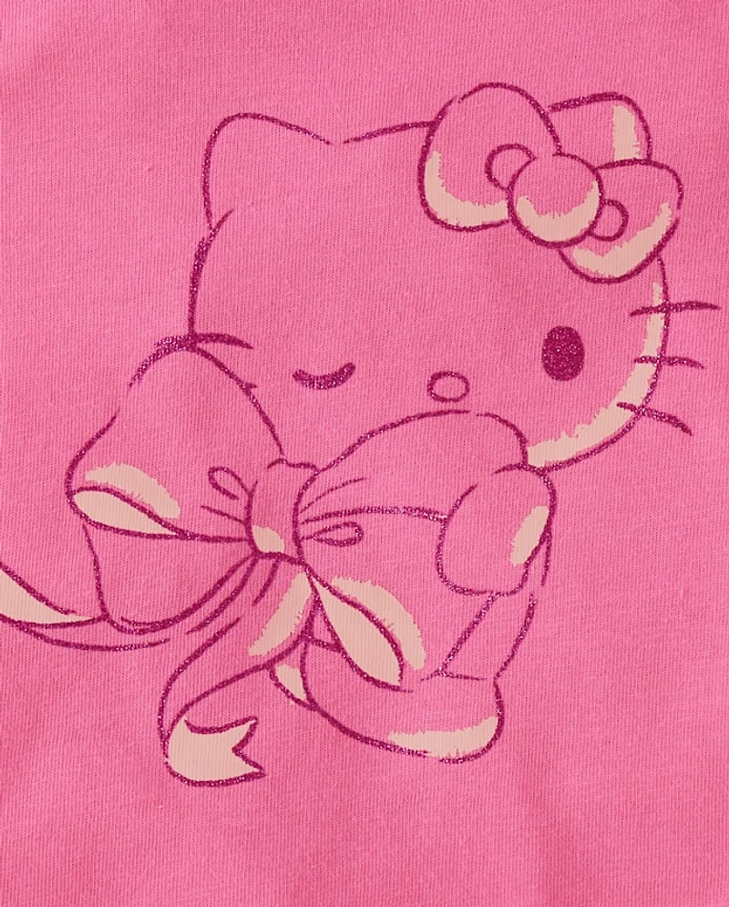Toddler Girls Hello Kitty® Glitter Bow Baby Tee