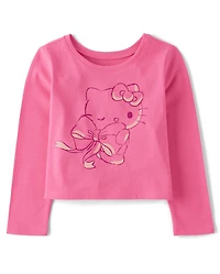 Toddler Girls Hello Kitty® Glitter Bow Baby Tee