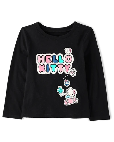 Toddler Girls Hello Kitty® Glitter Patch Graphic Tee