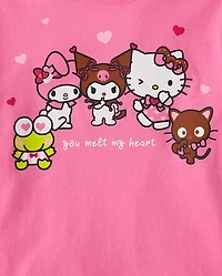 Girls Hello Kitty® And Friends Melt My Heart Graphic Tee