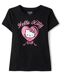 Girls Hello Kitty® Glitter Heart Graphic Tee