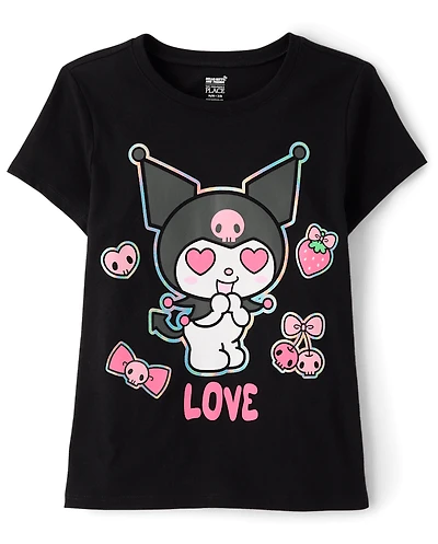 Girls Kuromi™ Holographic Icons Graphic Tee