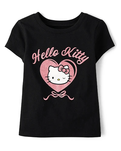 Toddler Girls Hello Kitty® Glitter Heart Graphic Tee