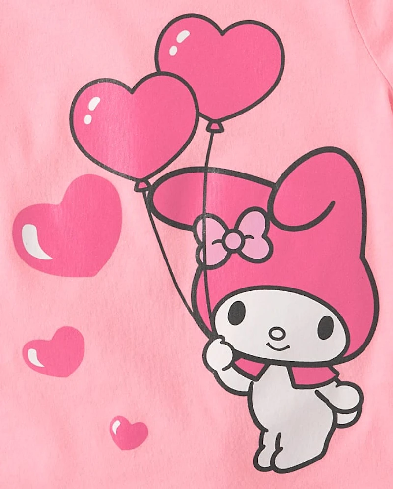 Toddler Girls My Melody™ Glitter Balloon Graphic Tee