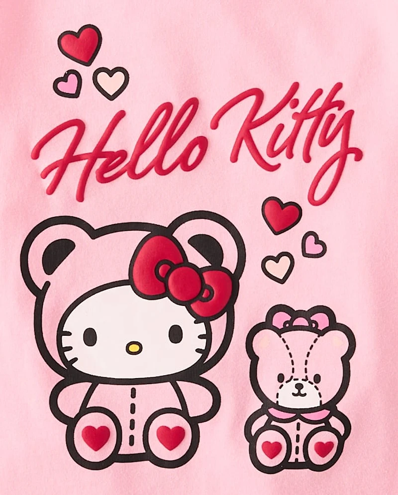 Toddler Girls Hello Kitty® Puff Print Bear Graphic Tee