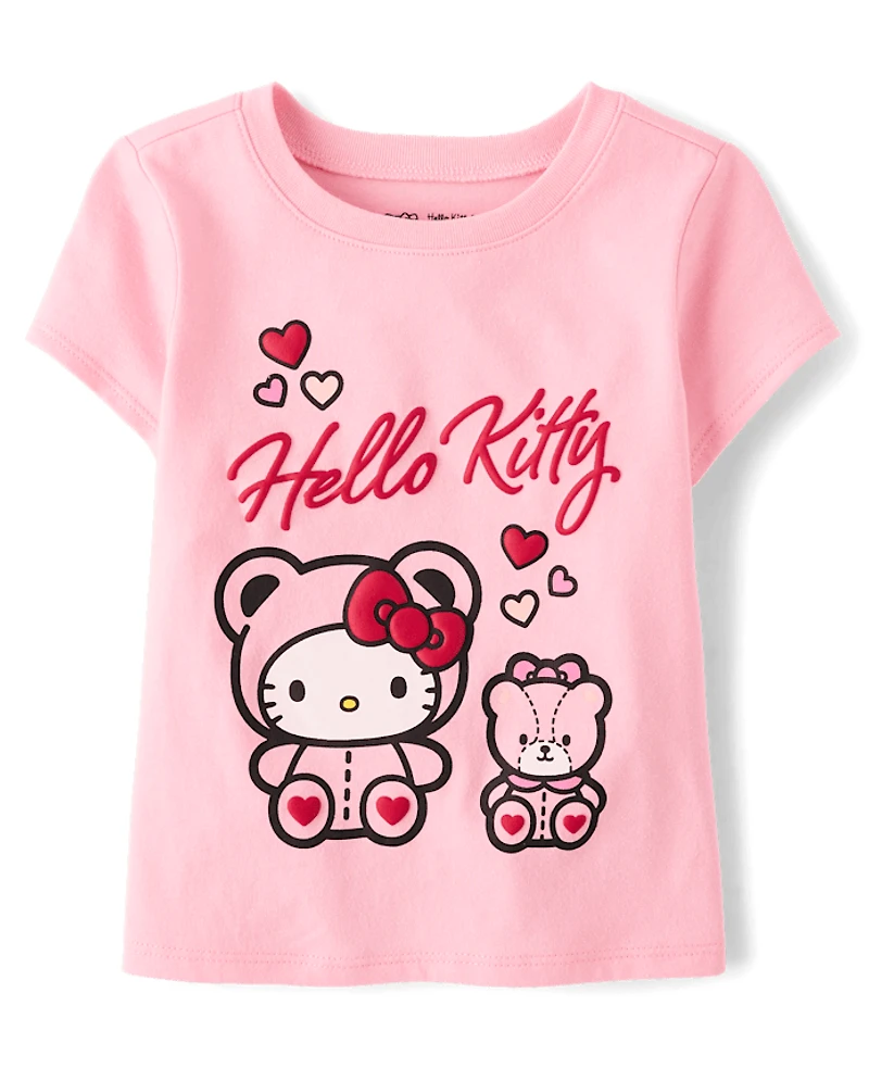 Toddler Girls Hello Kitty® Puff Print Bear Graphic Tee