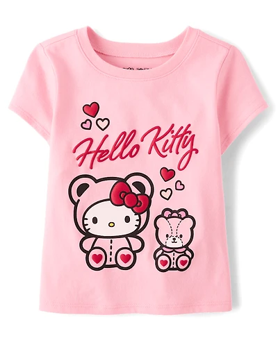 Toddler Girls Hello Kitty® Puff Print Bear Graphic Tee