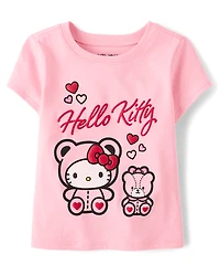 Toddler Girls Hello Kitty® Puff Print Bear Graphic Tee